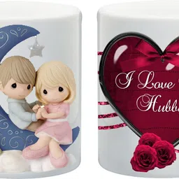 Combo of moon and stars and i love my hubby valentines special Ceramic Coffee Mug-image-58