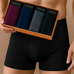 dasens Pack of 4 Solid Men Trunk image 1