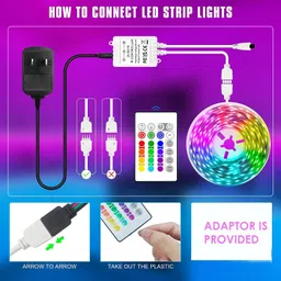trudo 160 LEDs 4 m Multicolor Color Changing, Flickering, Steady Strip Rice Lights image 2
