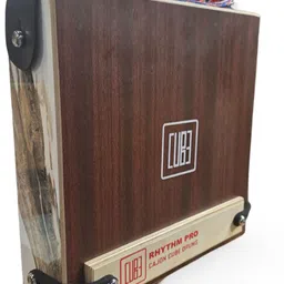 rhythm pro Cajon Cube Pro Traveller Cajon (WALLNUT BROWN) With External Snare Tap & Strap Cajons-picture-37