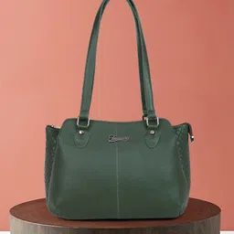 pearluxis Women Green Shoulder Bag-picture-17