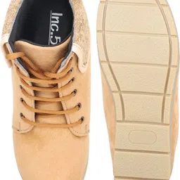 inc.5 Women Beige Mid Top Flat Boots Boots For Women image 4