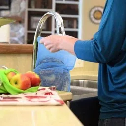 lonekart Set of 18 Reusable Double Layer Mesh Fridge Bags for Storage of Fruits & Vegetables Pack of 18 Grocery Bags image 5