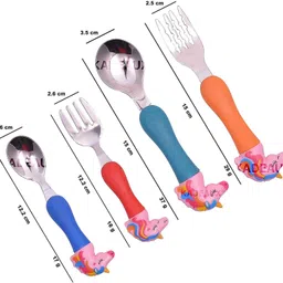 shubhcollection unicorn spoon Plastic, Steel Cutlery Set image 3