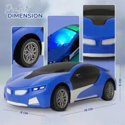 zenvy Kids Rechargeable Remote Control Car | 3D Lighting High Speed Racing Car image 5
