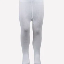 Bonjour Girls White Solid Stockings-picture-41