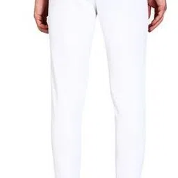 amfabrics Men Solid White Track Pants image 2