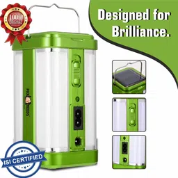 Solar Rechargeable Portable Light 4 Side Tube Charge Indicator Bright Lantern 5 hrs Torch Emergency Light-image-6