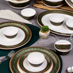 servewell Pack of 31 Melamin Dinner Set Gold Rnd - Nirvana Dinner Set image 5