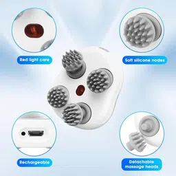 Misuhrobir Rechargeable Head Massager for Men and Women Soft Silicone Scalp Massage Machine, Hair Massager for Hair Growth Massager image 2