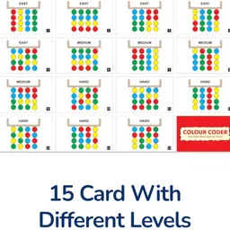 aexoniz toys Wooden Color Matching&Slide Puzzle Pattern game with Activity Cards for Kids image 5