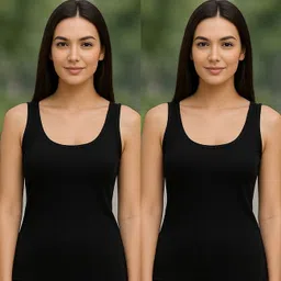 Women Black, Black Tank Top/Vest-image-33