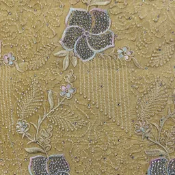 ffftrders Unstitched Net/Lace Salwar Suit Material Floral Print image 2