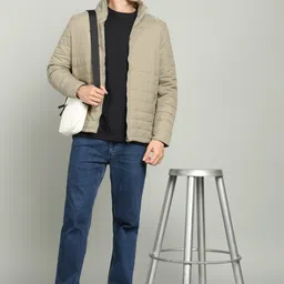 fort collins Men Solid Quilted Jacket image 3