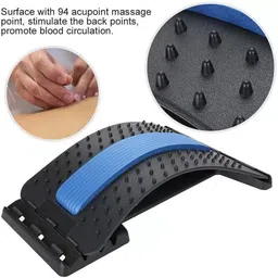 marqueonn Multi-Level Adjustable Back Stretcher Posture Corrector for Back Pain Support Back / Lumbar Support image 4