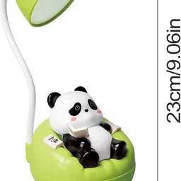 viyora CUTE Panda Rechargeable Desk Lamp with 3-Level Dimming and Mini Storage for Kids Night Lamp image 4