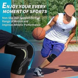 fitlux care 3D Knee Guard Stretchable Knee Cap Support for Pain Relief, Workout Size-M Knee Support image 5