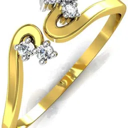 avsar Chitra 18kt Diamond Yellow Gold ring-image-62
