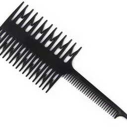 Hair Dyeing Comb 3-Way Sectioning Highlight Comb Professional Weaving Comb Black-image-61