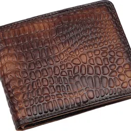 hoc Men Travel, Trendy, Evening/Party, Casual, Formal Brown Genuine Leather Wallet-picture-24