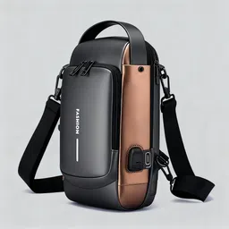 siddhujainsk Brown Men & Women Sling Bag New Sling Bag Anti-Theft USB Crossbody Backpack Waterproof Chest Bag B12-picture-45