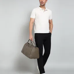 hrx by hrithik roshan 30 L Hand Duffel Bag - Faux Leather Stylish Weekend travel Duffle bag - Beige - Regular Capacity image 5