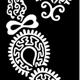 surmul Simple Floral Mehndi Stencil for Kids to Learn and Draw with Fun image 2