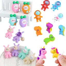 incywincy Cute Shape Erasers (Pack of 12) - Fun Birthday Return Gift Non-Toxic Eraser-picture-14