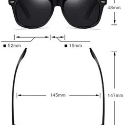 aantic UV Protection Wayfarer Sunglasses (Free Size) image 2