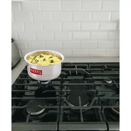 hazel Kurt 1.4 Ltrs Induction Friendly Silver Aluminium Cooking Pot with Lid image 2