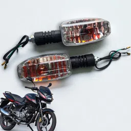 bikebloom Side, Rear, Front Halogen Indicator Light for Bajaj Pulsar 150 DTS-i, Platina 100, Pulsar, Discover image 1