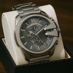 fenton Chronograph Watch For Man, Premium Stainless Steel Band, Black Dial, 50 mm Case Analog Watch - For Men F-90033-09-picture-10