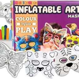 craftopedia Colour & Puff Pretend Play Art Set, DIY Painting Activity Set with Markers, 4 P-picture-17