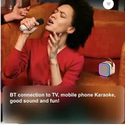 ABCstoree K12 Wireless Bluetooth Speaker With Wireless Mic 5 W Bluetooth Party Speaker image 5