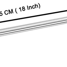 handy by na aul-18inch Stainless Steel Towel Rack Silver Towel Holder Silver Towel Holder image 4