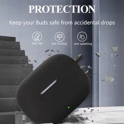 Anvique Silicone Press and Release Earbuds Case For Silicone Case Cover For Realmee Buds T310 image 5