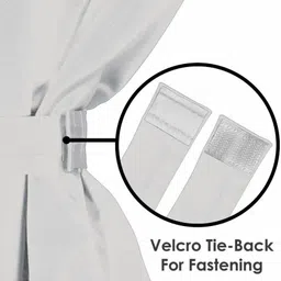 newturn 225 cm (7 ft) Polyester, Tissue Room Darkening Door Curtain (Pack Of 3) image 4