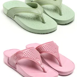 taffral Trending Stylish Lightweight Comfort Combo Slipper Women Flip Flops image 1