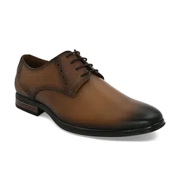 San Frissco Men Tan Brown Solid Formal Derbys image 2