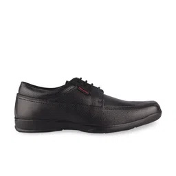 Red Chief Men Black Solid Leather Formal Derbys image 3