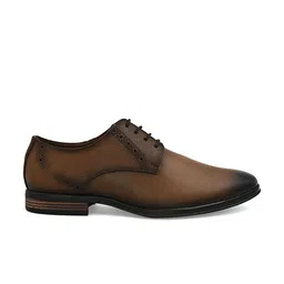 San Frissco Men Tan Brown Solid Formal Derbys image 3