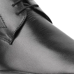 WALKWAY by Metro Men Black Solid Leather Formal Derbys image 3