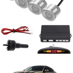zplus Universal 4 Silver Reverse Parking Sensor With LED Display For Cars-313 Safety of Passengers/Car One Alarm Kit-1408 Parking Sensor-picture-14