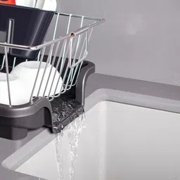 radiant Dish Drainer Kitchen Rack Steel image 5