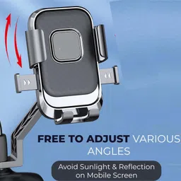 huntindia Secure Grip Bicycle Bike Motorcycle Rider Navigation Mobile Phone Holder Stand Bike Mobile Holder image 2