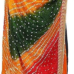 dl traders Chiffon Printed Multicolor Women Dupatta image 3