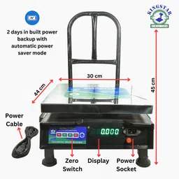 King Star 300x300MM Kitchen Scale Steel Pan Size 12x12 Inches Weighing Scale-image-31