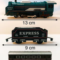 bharattoys Battery Operated Classic Express Train Set with Light & Sound image 2
