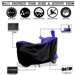 amexride Two Wheeler Cover for Bajaj image 2