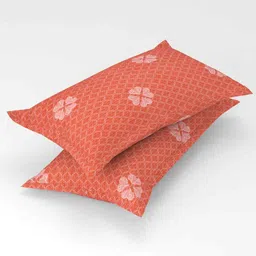 florida Off White Floral 144 TC Cotton Queen Sized Bedsheet Bedsheet 2 Pillow Prime Collection image 3